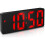 Digitaler Wecker, LED-Wecker mit Schlummerfunktion, einstellbarer Helligkeit und Arbeitstagsmodus (Rot) 1