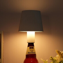 Wijnfleslamp, RGB draadloze LED-bureaulamp, aanraakbediening, 3 dimbare kleurtemperaturen - wit