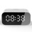 LED Mirror Digital Alarm Clock with Wireless Bluetooth Speaker - White 4
