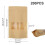 Sachet Kraft Alimentaire - 12x20CM - Lot de 200 - Réutilisables - Imperméable 3