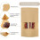 Sachet Kraft Alimentaire - 12x20CM - Lot de 200 - Réutilisables - Imperméable 4