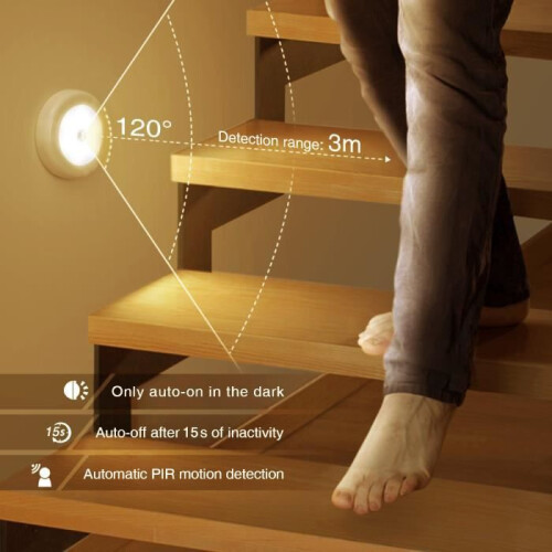 Φώτα LED με αισθητήρα κίνησης, φώτα ντουλαπιών, για σκάλες, ντουλάπια, ντουλάπια 1