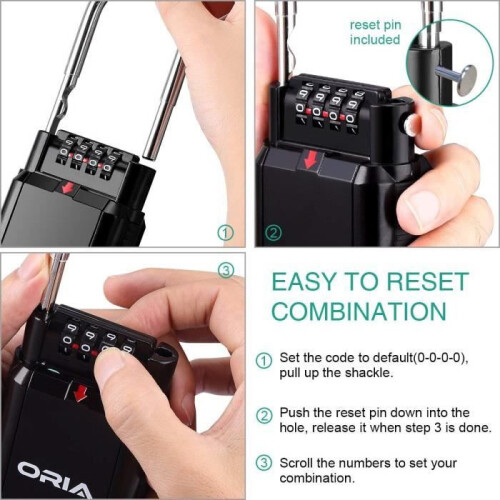 Oria Key Lock Box, Combination Key Box, Secure Key Storage Select Access 1