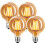 Ampoule E27 Vintage Dimmable 4W G80,Ampoule Vintage E27 Blanc Chaud 2700K - 4 paquets 1
