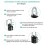 Lot de 2 cadenas à code ORIA - Récupération de mot de passe - Noir 2