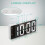 LED Mirror Digital Alarm Clock, LED Alarm Clock with Snooze Function, Real-Time Temperature (White) 3