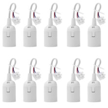 Douille de lampe E27 avec câble, 10 pièces, 4A 250V, douille de remplacement pour ampoules à incandescence et ampoules LED