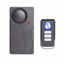 Alarme de vibration sans fil, alarme antivol pour vélo/vélo/moto/voiture/véhicules, 110 dB super fort (télécommande incluse)