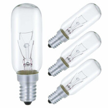 E14 40W Cooker Hood Bulb, T25 230V Incandescent Bulb Warm White 2700K Dimmable, Pack of 4