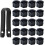 Lot de 20 Capuchons d'écrou de Roue 17mm, Cache-écrous de Boulon de Roue, Noir 1