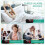 Digital Alarm Clock, LED Alarm Clock with Snooze, Adjustable Brightness, with Day/Work Mode, Night Mode (Red) 5