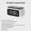 LED digital alarm clock with night light, snooze function, wireless charging function YC805, 12/24 hour timer, 3 independent alarms 2