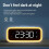 LED digital alarm clock with night light, snooze function, wireless charging function YC805, 12/24 hour timer, 3 independent alarms 3