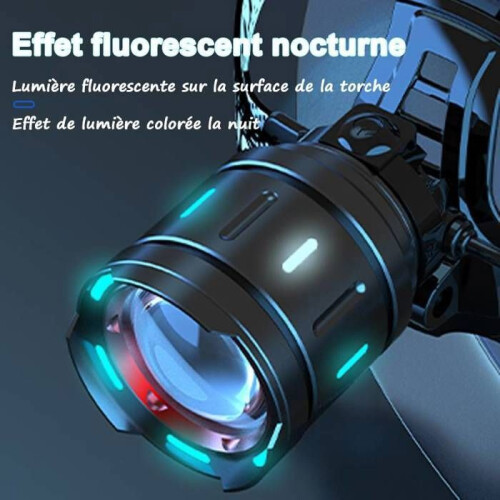 Εξαιρετικά ισχυρός φακός κεφαλής LED 100.000 Lumen - HYKJSIDE - Επαναφορτιζόμενος φακός κεφ 1