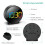 Digitaler Wecker, LED-Wecker, Schlummerfunktion, einstellbare Helligkeit, Arbeitstags-Weckermodus (Schwarz + Farbschrift) 4
