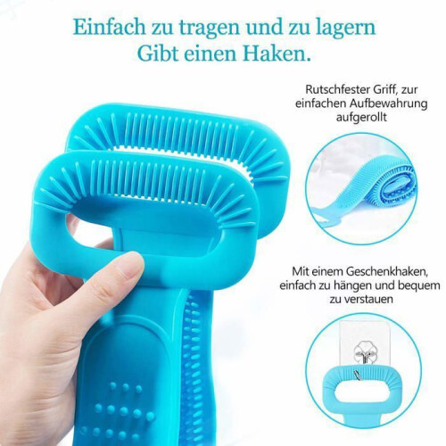 70cm Back and Body Brush, Silicone Back Massage Brush 1