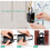 Secure Key Box, Waterproof Outdoor Storage Box with Alloy Lock, 4-Digit Combination Code - Black 2