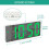 Digital Alarm Clock, LED Alarm Clock with Snooze Function, Adjustable Brightness, with Workday Mode (White + Green Font) 3