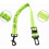 Dog Car Seat Belt with Durable Shock Absorption, Adjustable Elastic, Reflective Threads (Green) 4