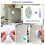 2-Pack LED Night Light with Motion Sensor, Rechargeable Closet Light with 3 Modes (OFF/Auto/ON), Night Lamp 2