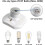 E27 schroeffitting voor plafondlamp, AC 220-240V, LED-lampfitting, E27-fitting, set van 4 2