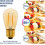 Λαμπτήρας LED S14 Vintage E27, 1W Amber Edison ανταλλακτικός για πυρακτώσεις 10W, χωρίς ρύθμιση φ 2