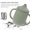 Silicone Sippy Cup for Kids with Straw Brush Durable Toddler Cup 4