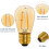 Λαμπτήρας LED S14 Vintage E27, 1W Amber Edison ανταλλακτικός για πυρακτώσεις 10W, χωρίς ρύθμιση φ 4