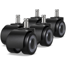 HYKJside Bürostuhlrollen – 5er-Pack – 50 mm Durchmesser – Doppelrollen