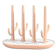 Baby Bottle Drying Rack Toddler Sippy Cups Infant Dishes And Accessories Countertop Dryer Rack with Drainer Tray