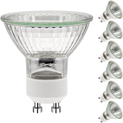 GU10-Halogenlampen (35 W), 230 V Wechselstrom, 6er-Pack