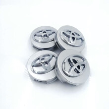 Κεντρικό κάλυμμα τροχού Toyota 4x62mm για λογότυπο Badge Silver