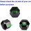 Packung mit 20 Radmutterkappen (17 mm), Radbolzenmutternabdeckungen, Schwarz 4