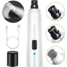 Elektrische Hundekrallenfeile, Professionelle Nagelfeile, 50 dB ultraleise, USB-Schnellladefunktion
