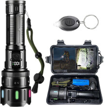 Ultra-krachtige LED-zaklamp - TianBaoFang - Oplaadbare zaklamp met 150.000 lumen - 5 lichtstanden - Zoomfunctie