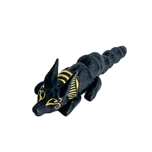 Oude Egyptische Anubis gelede model standbeeld handgemaakte-S