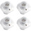 E27 schroeffitting voor plafondlamp, AC 220-240V, LED-lampfitting, E27-fitting, set van 4 1
