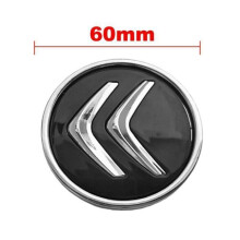 Σετ 4 μαύρων κεντρικών τάπας τροχών Citroën 60mm MS47 FR