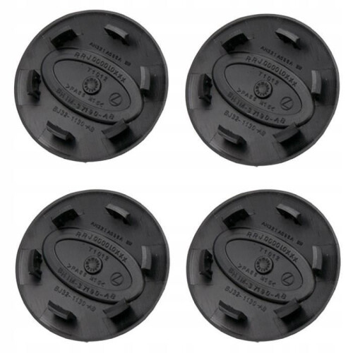 x 62mm Land Rover Full Black Κεντρικά καλύμματα τροχών με λογότυπο 2