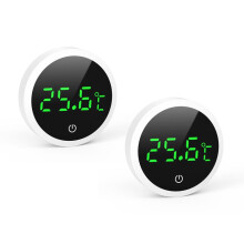 Termómetro para acuario, juego de 2 piezas, termómetro digital LCD de alta precisión (0,1 grados Celsius), batería reemplazable.