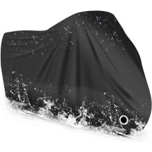 Funda para motocicleta impermeable, resistente al frío y a la intemperie 210T (L-220x95x110cm)