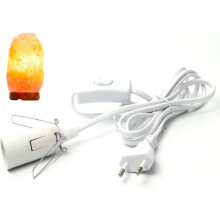Cavo per lampada di sale con interruttore - E14 - 1,8 m - Portalampada per lampada di sale, bianco