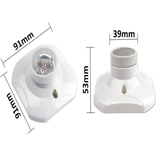 E27 schroeffitting voor plafondlamp, AC 220-240V, LED-lampfitting, E27-fitting, set van 4