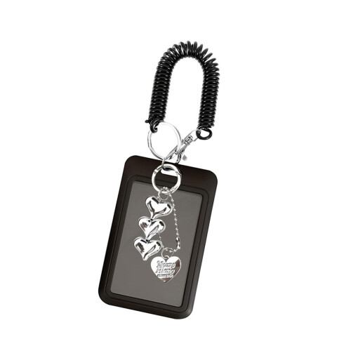 Clear Plastic Card Sleeve Card Protectors For Backpack-Black