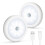 2-Pack LED Night Light with Motion Sensor, Rechargeable Closet Light with 3 Modes (OFF/Auto/ON), Night Lamp 1