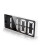 LED Mirror Digital Alarm Clock, LED Alarm Clock with Snooze Function, Real-Time Temperature (White) 1