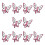 Stilvolle rosa Bandbrosche mit Schmetterlingsdesign, perfekt-10 1