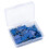 100Pcs Safe Rounded Head Styles Thumbtacks Marker Pins Set-Blue 1