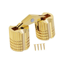 180 Degree Opening Angles Concealed Furniture Hinges Copper-1P