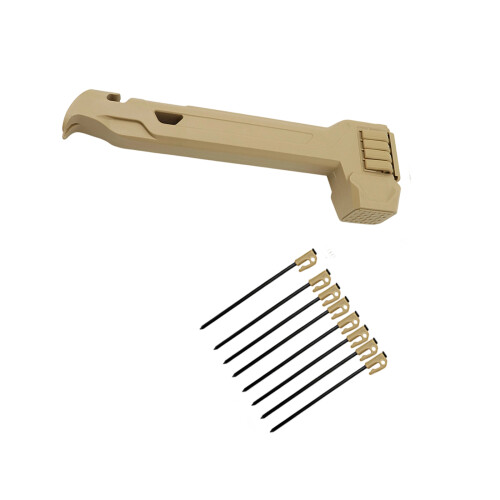 Multifunctional Camping Dinghammer Ergonomic Handle-khaki
